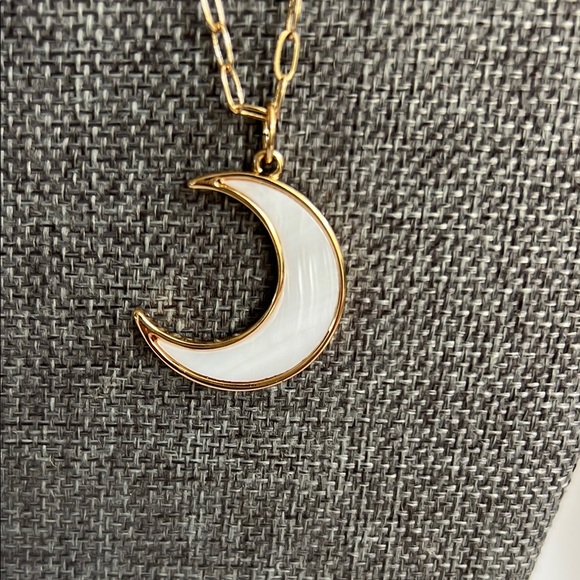 Gold and Genuine Mother of Pearl Layered Necklace Set - Picture 2 of 6